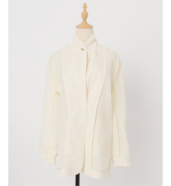 NOBLE「《予約》エアリーメッシュロングジャケット」|テーラードジャケット|