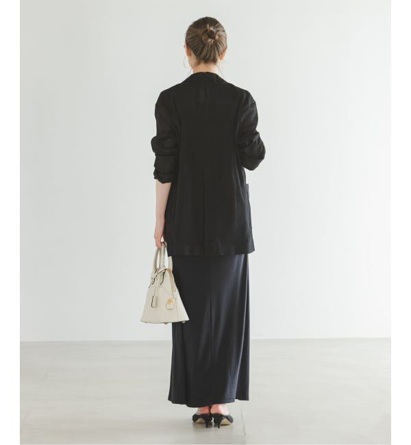 NOBLE「《予約》エアリーメッシュロングジャケット」|テーラードジャケット|