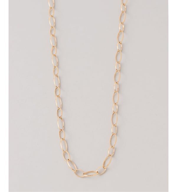 Lilas by Spick&Span「オーバルチェーンネックレス K18」|ネックレス|