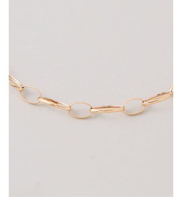 Lilas by Spick&Span「オーバルチェーンネックレス K18」|ネックレス|