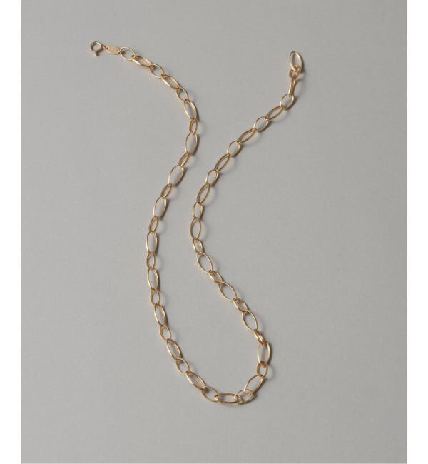 Lilas by Spick&Span「オーバルチェーンネックレス K18」|ネックレス|