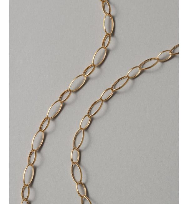 Lilas by Spick&Span「オーバルチェーンネックレス K18」|ネックレス|