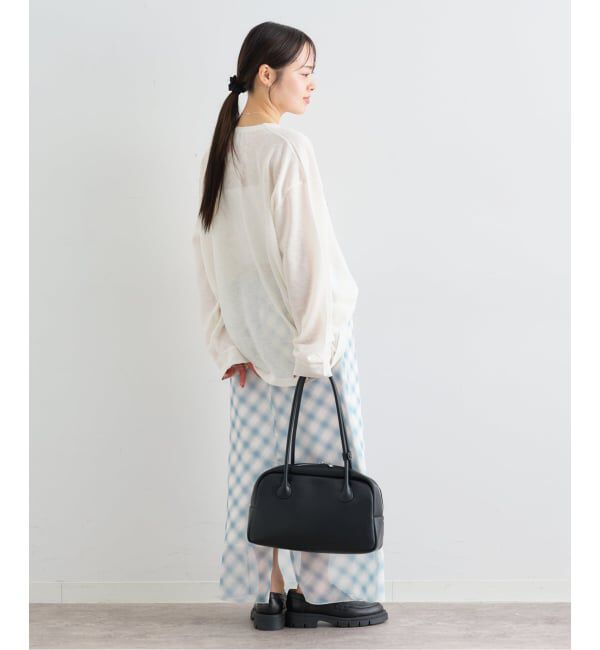 U by SPICK&SPAN「《予約》シアーチェックタイトスカート」|スカート|