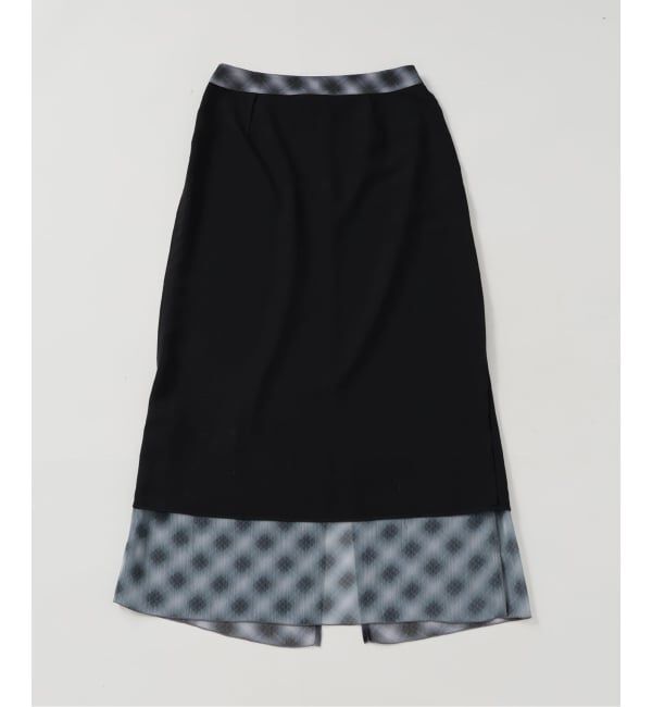 U by SPICK&SPAN「《予約》シアーチェックタイトスカート」|スカート|