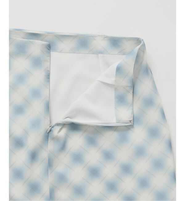 U by SPICK&SPAN「《予約》シアーチェックタイトスカート」|スカート|