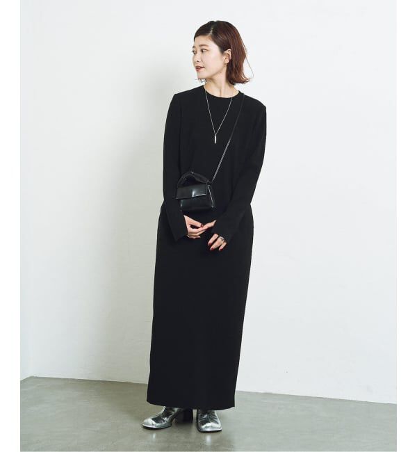 HARDY NOIR「《追加予約10》ダブルクロスミニマルロングドレス」|ワンピース|