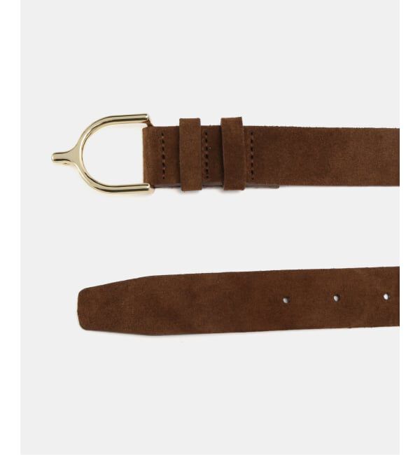  「LEFIJE/レフィエ モチーフバックル スエードベルト」|ベルト|