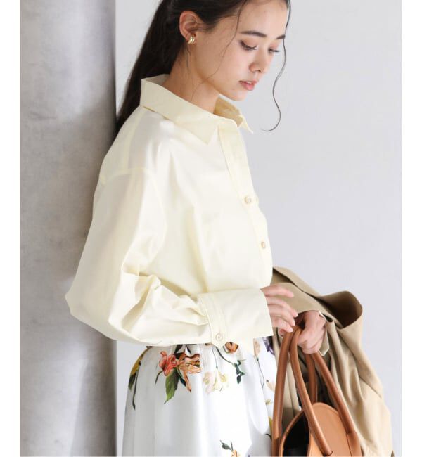  「【洗える】スリットカフスシャツ」|シャツ・ブラウス|