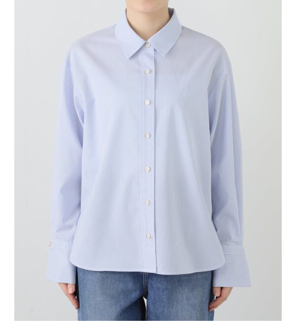  「【洗える】スリットカフスシャツ」|シャツ・ブラウス|