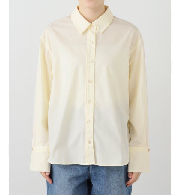  「【洗える】スリットカフスシャツ」|シャツ・ブラウス|