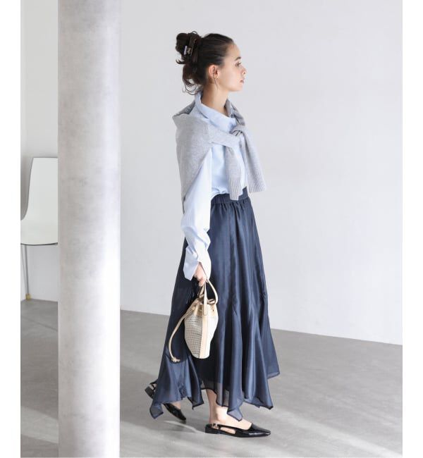  「【洗える】スリットカフスシャツ」|シャツ・ブラウス|