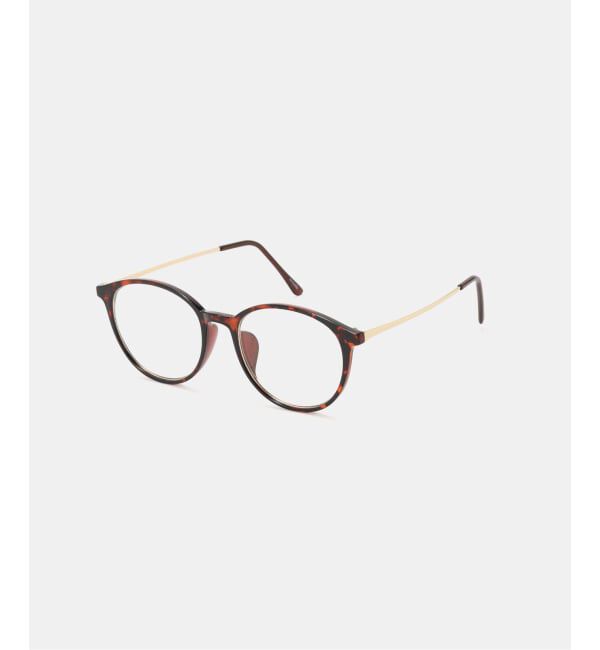  「NNOEYEDIA/ノーアイディア NE-468 サイドメタルサングラス」|サングラス|ブラウン