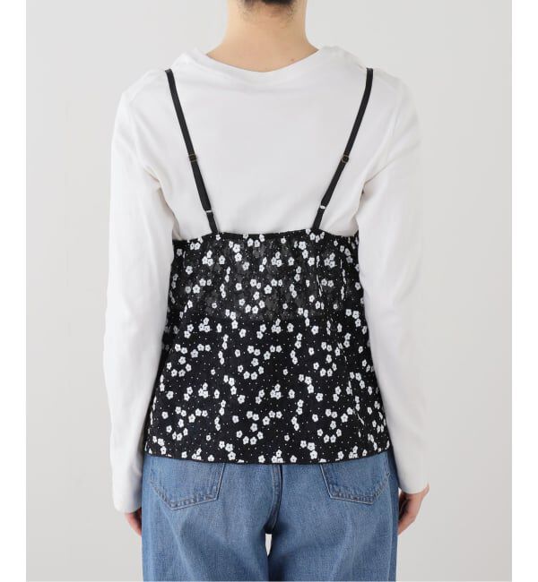  「【洗える】PROVOKE/プロヴォーク プリントレースキャミソール」|シャツ・ブラウス|