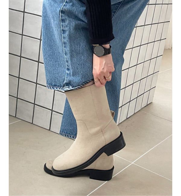  「《WEB限定》Le decore / ル デコレsuede ブーツ」|ロングブーツ|