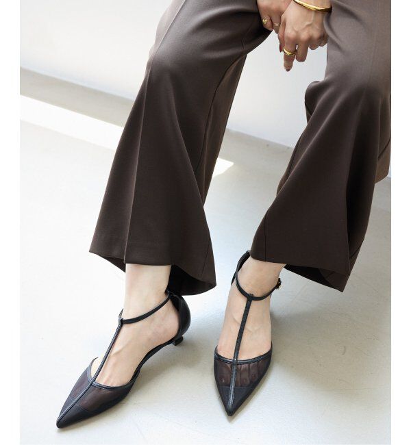  「《追加》3.5cmTストラップシアーパンプス」|パンプス|