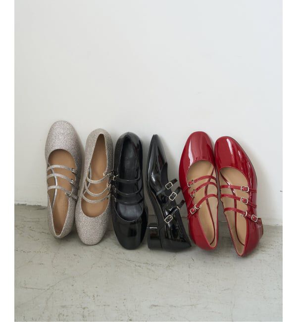  「3cmトリプルベルトメリージェーン」|パンプス|