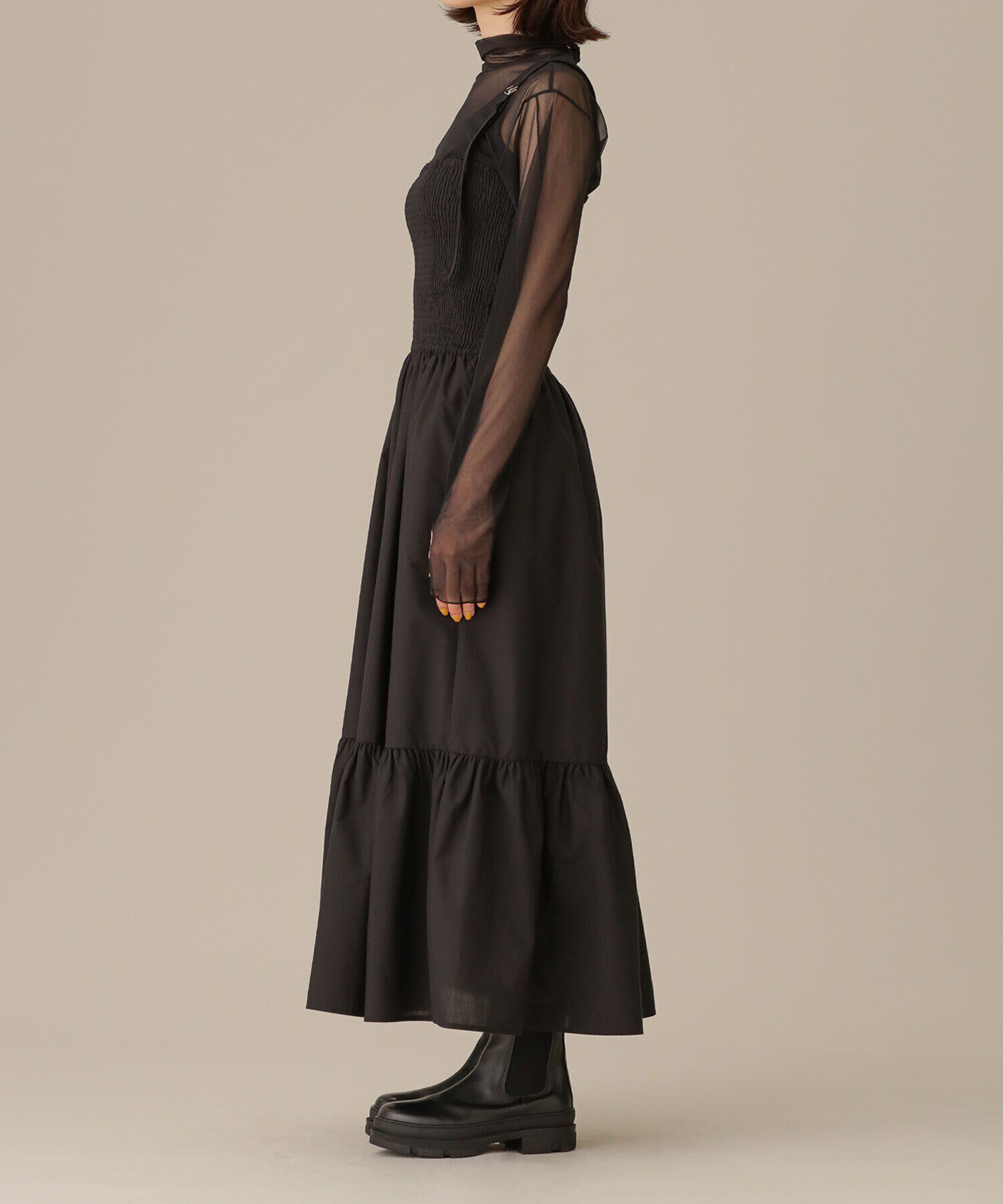 nano･universe「LB.03/シャーリングワンピース」|ワンピース|