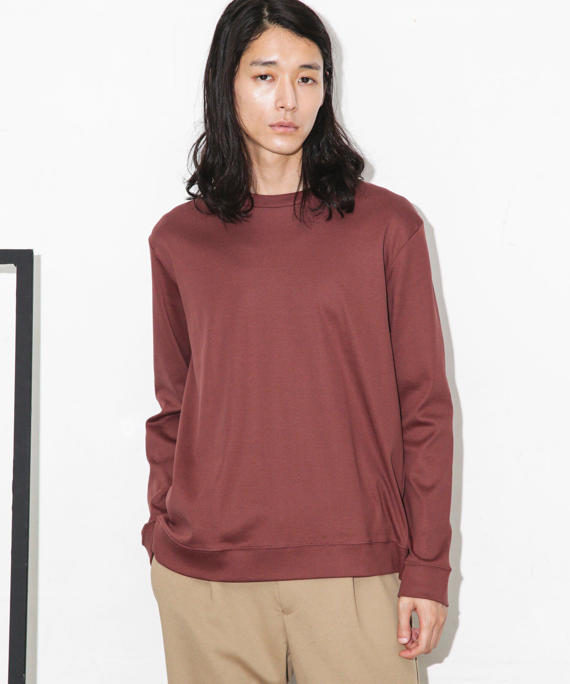 nano･universe「｢FORMAL JERSEY｣クルーネックカットソー長袖」|Tシャツ・カットソー|