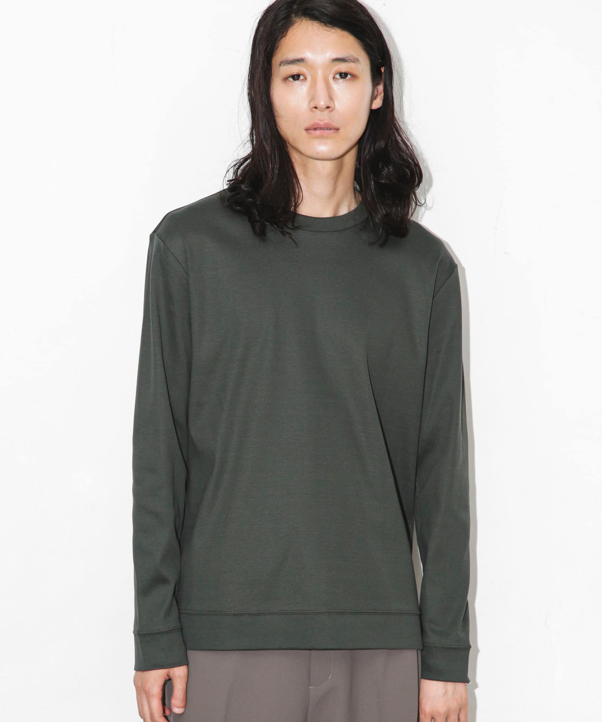 nano･universe「｢FORMAL JERSEY｣クルーネックカットソー長袖」|Tシャツ・カットソー|