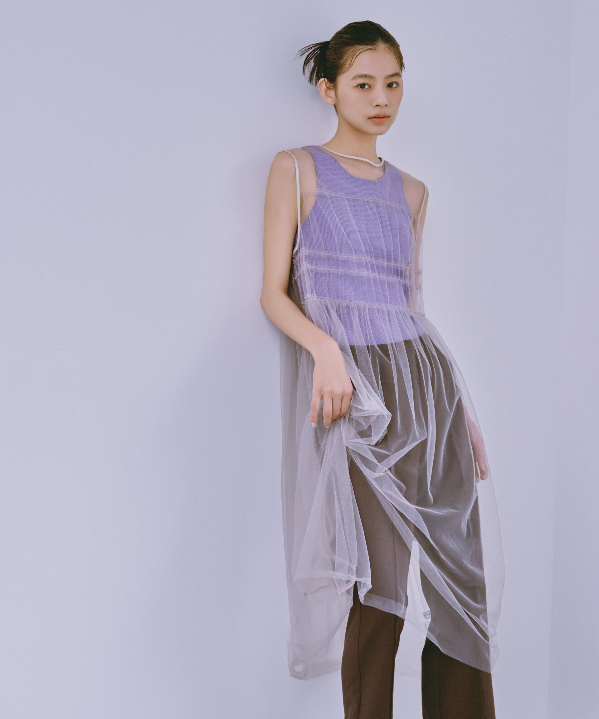 nano･universe「ギャザーチュールワンピース」|ワンピース|