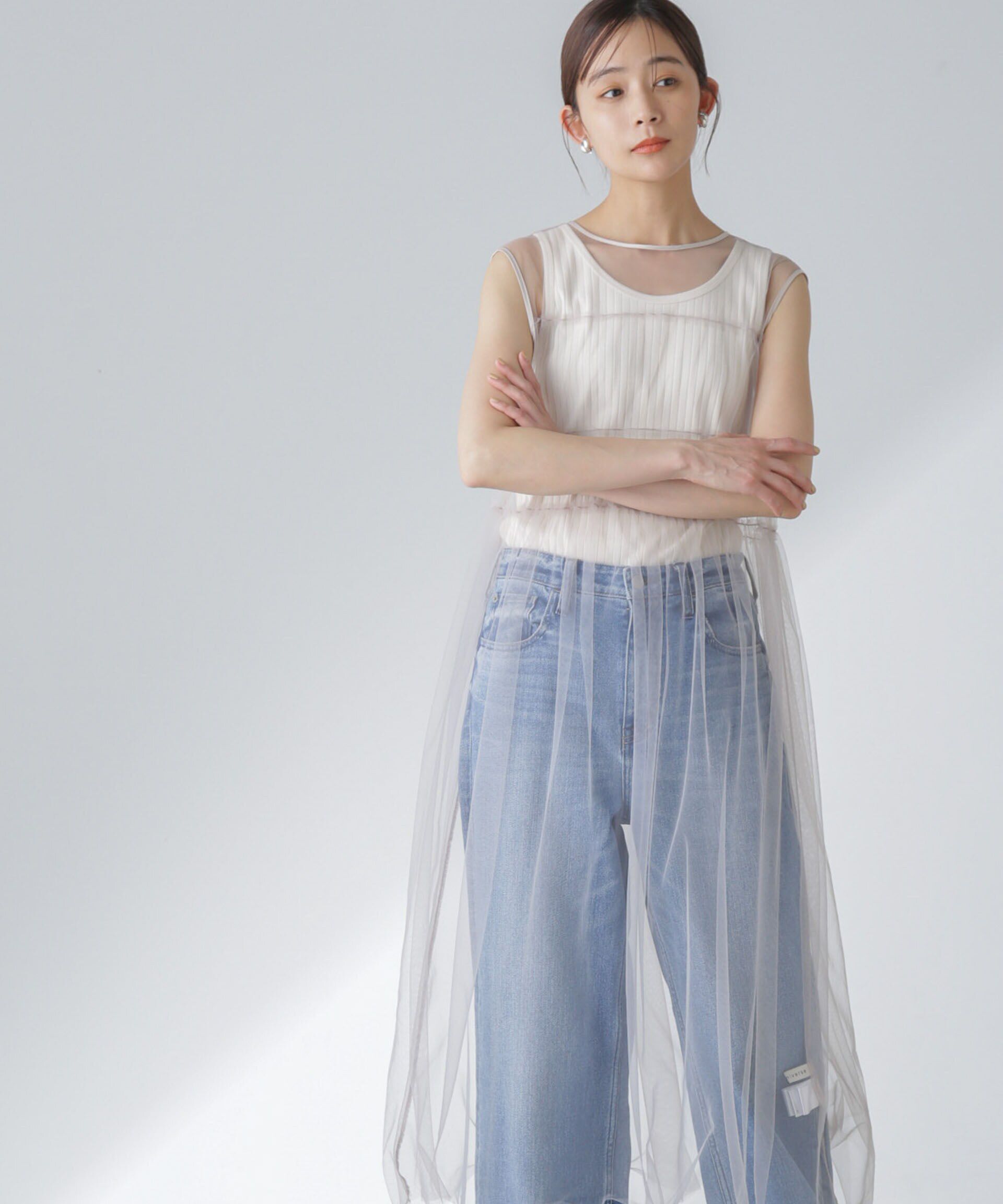 nano･universe「ギャザーチュールワンピース」|ワンピース|