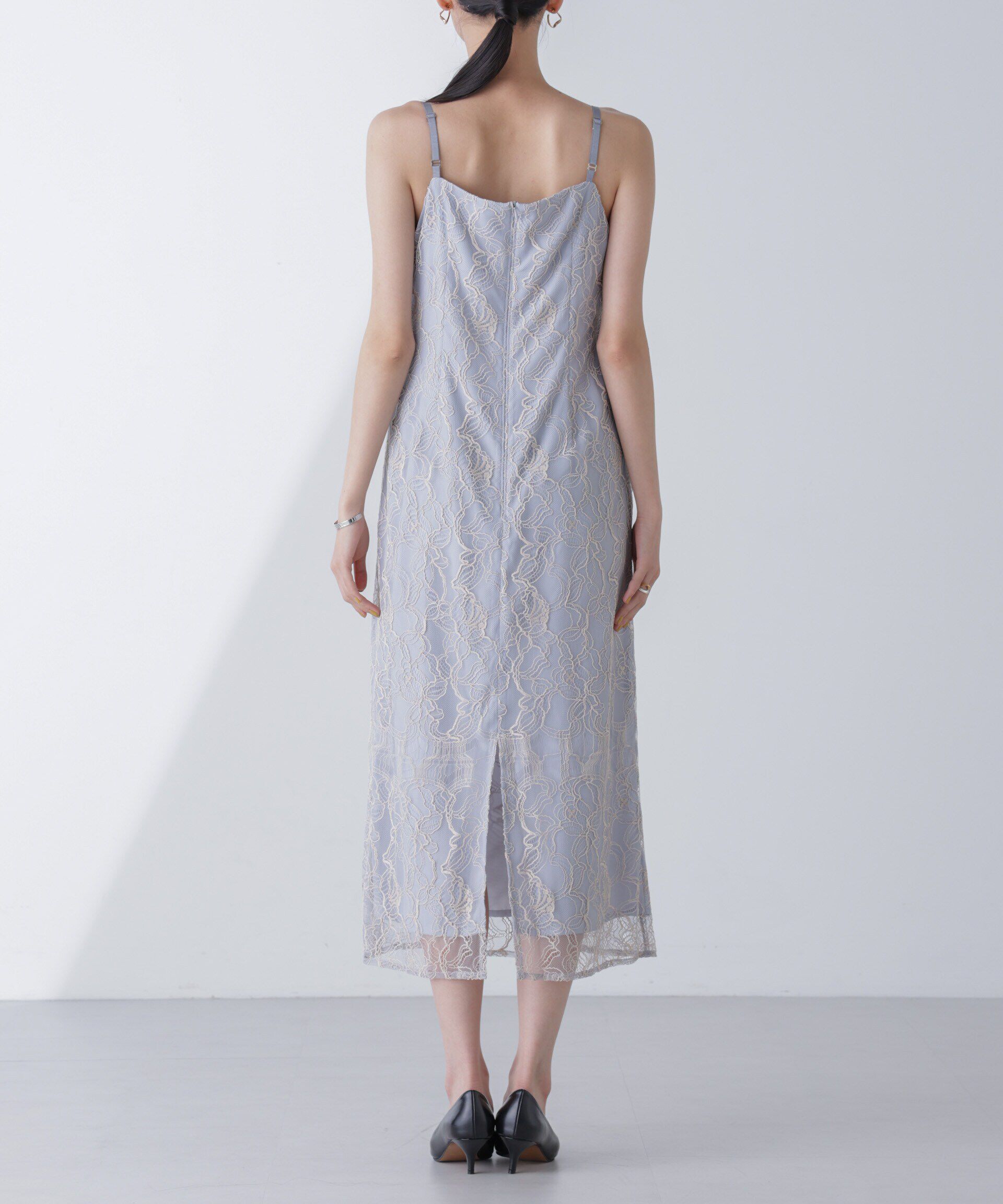 nano･universe「kaene/オーガンエプロンレースドレス」|ワンピース|