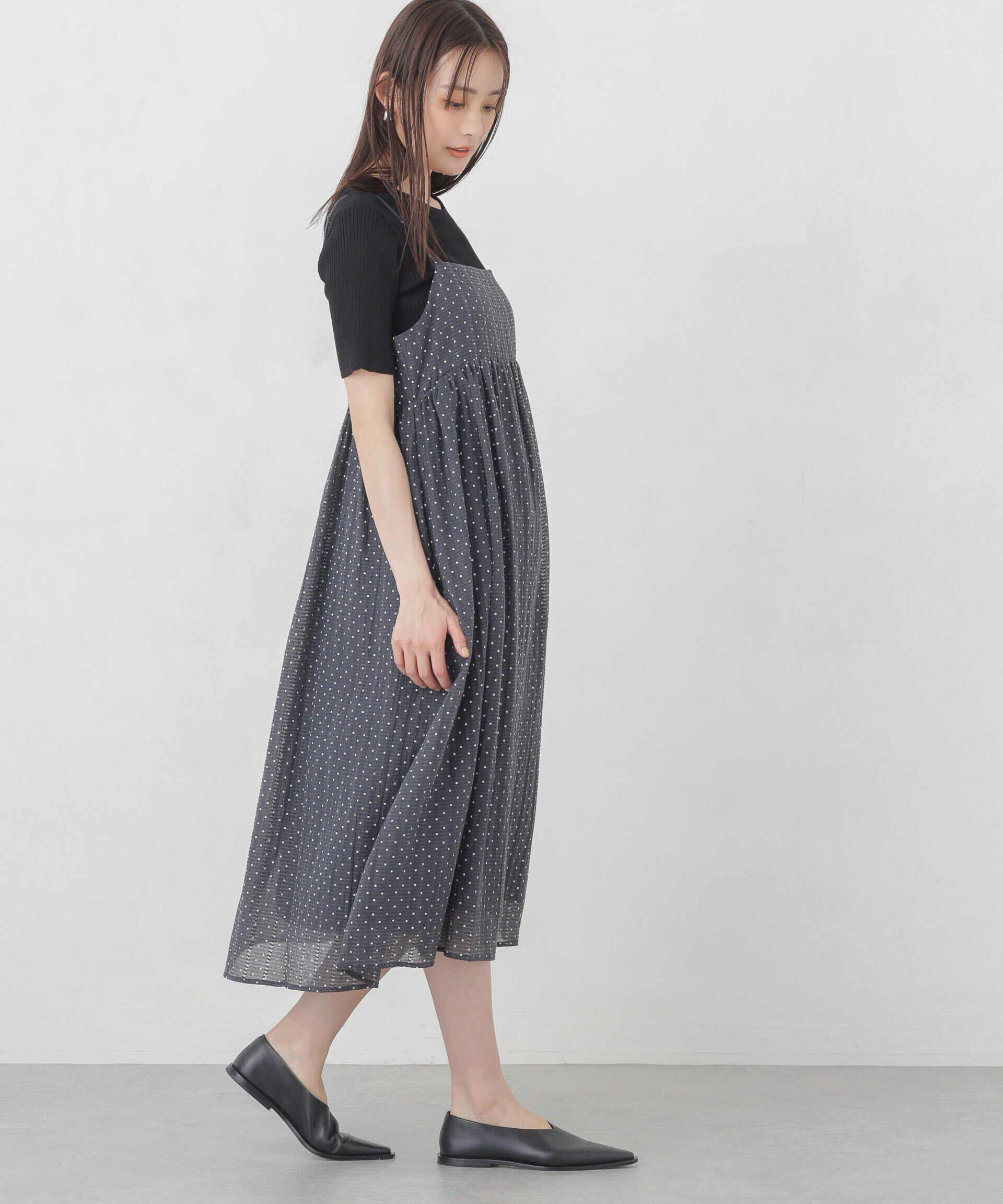 nano･universe「シアードビーギャザーキャミワンピース」|ワンピース|