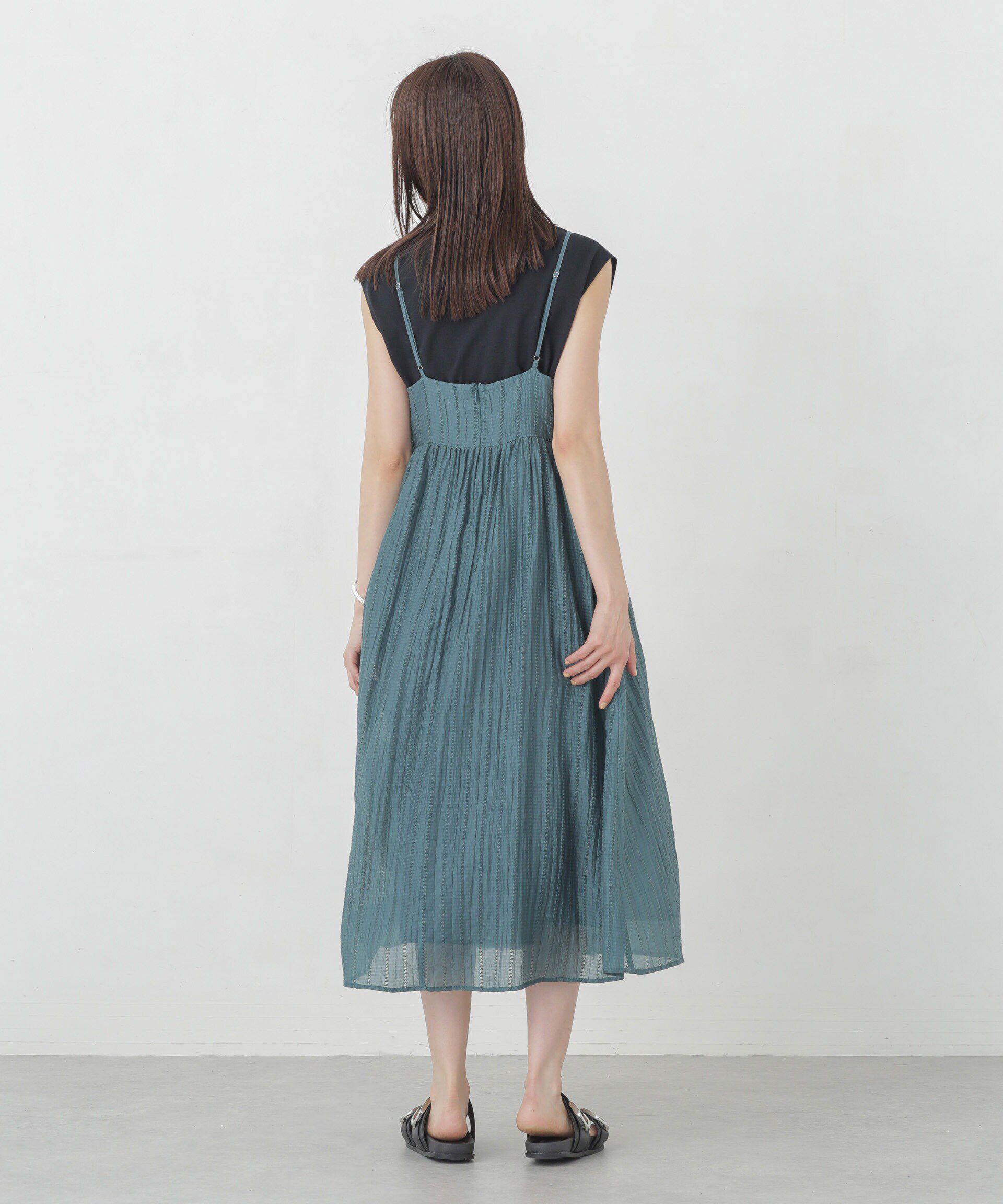 nano･universe「シアードビーギャザーキャミワンピース」|ワンピース|