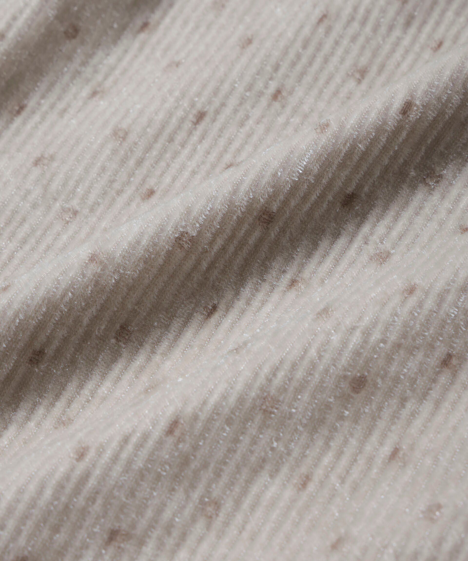 nano･universe「ストライプベロアギャザーワンピース」|ワンピース|