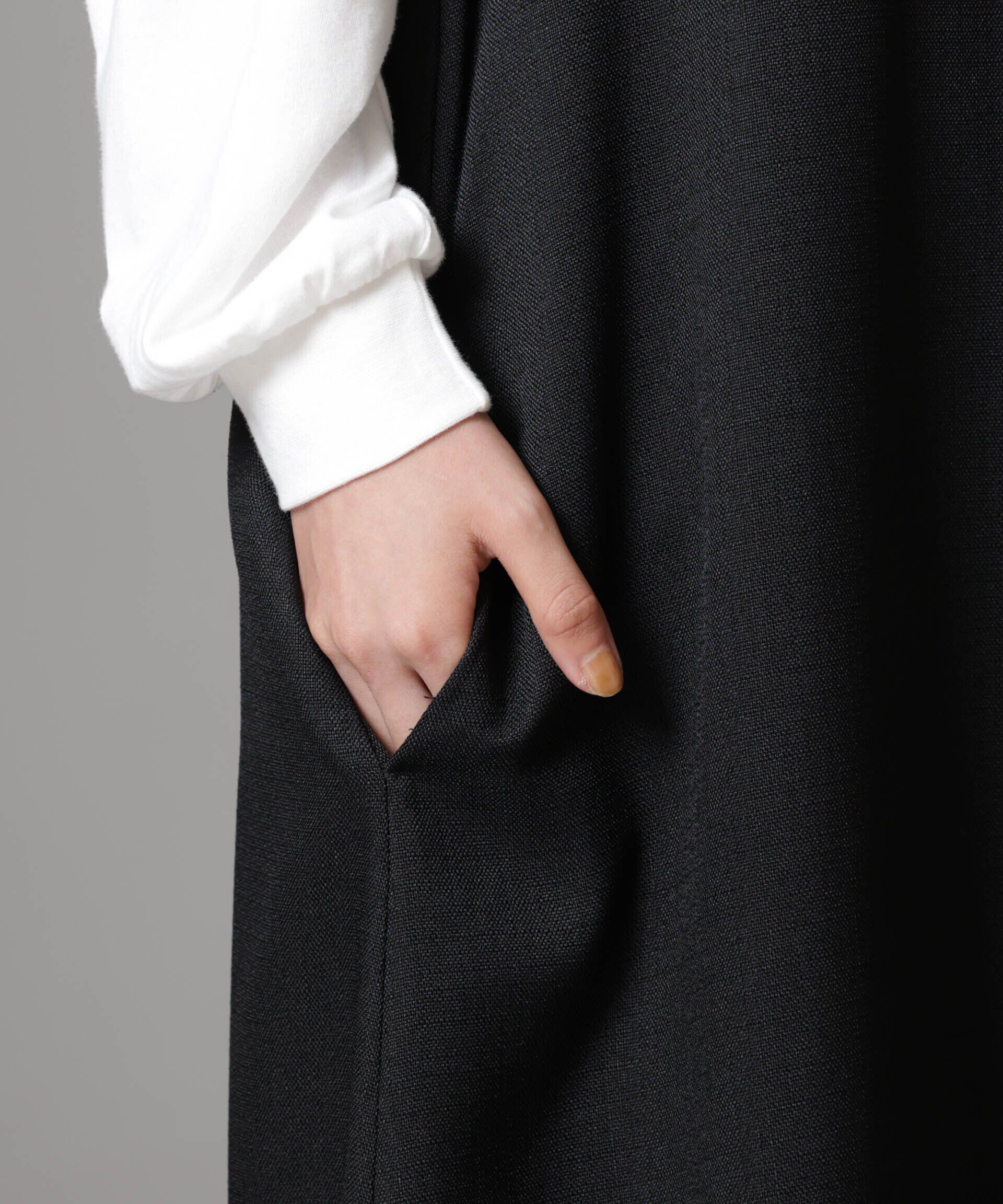 nano･universe「スラブツイードバックリボンキャミソールワンピース」|ワンピース|