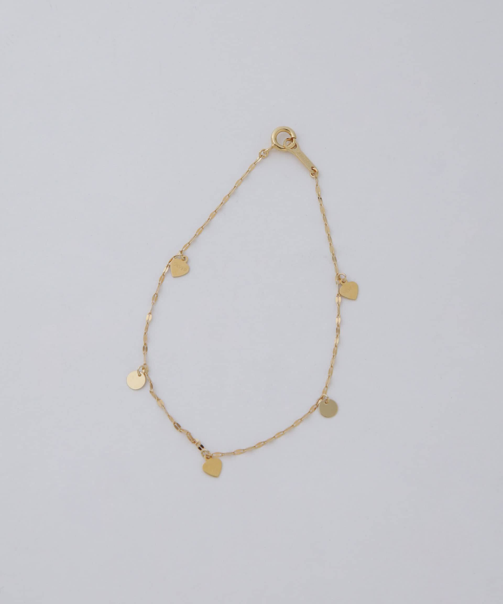 NANO universe「ハートパーツプレートチェーンブレスレット」|ブレスレット・バングル|