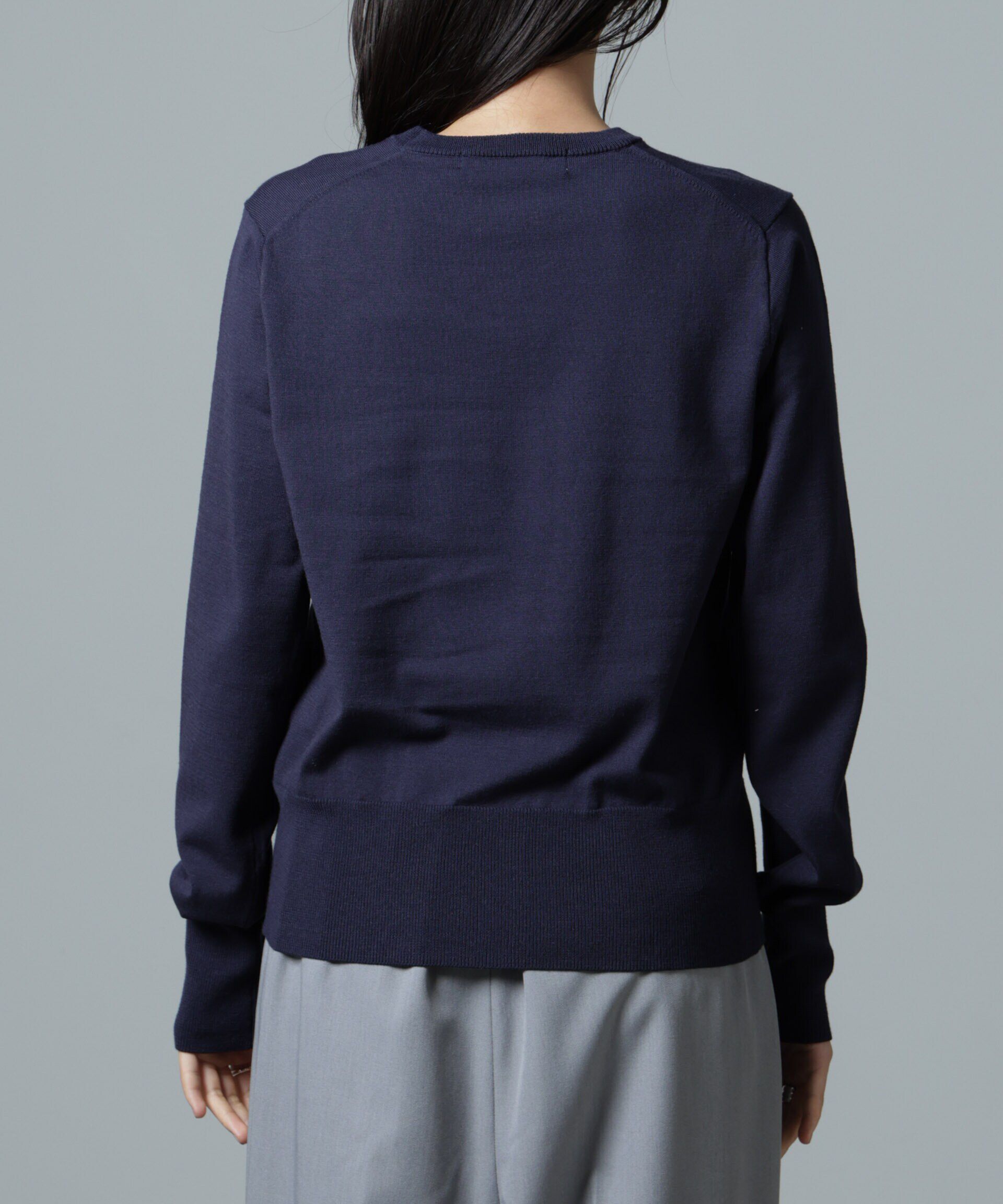 nano･universe「洗濯機洗可バンブーレーヨンニットプルオーバー」|ニット・セーター|