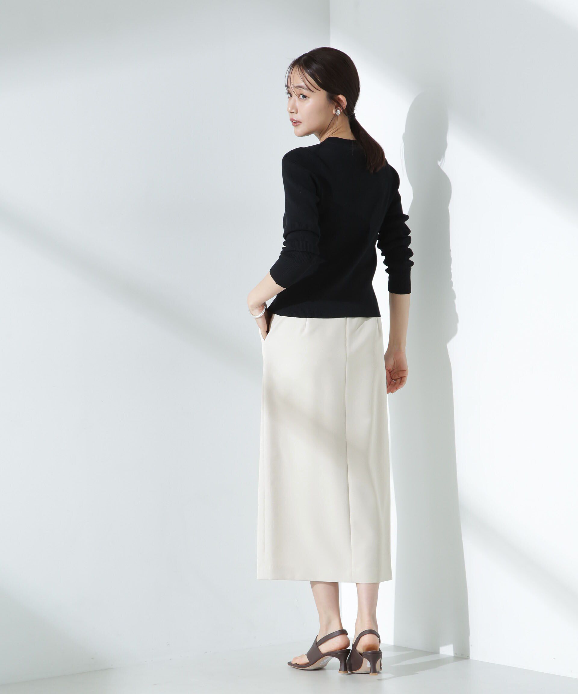 nano･universe「デイリーファンクション サイドタブタイトスカート(セットアップ可)」|スカート|