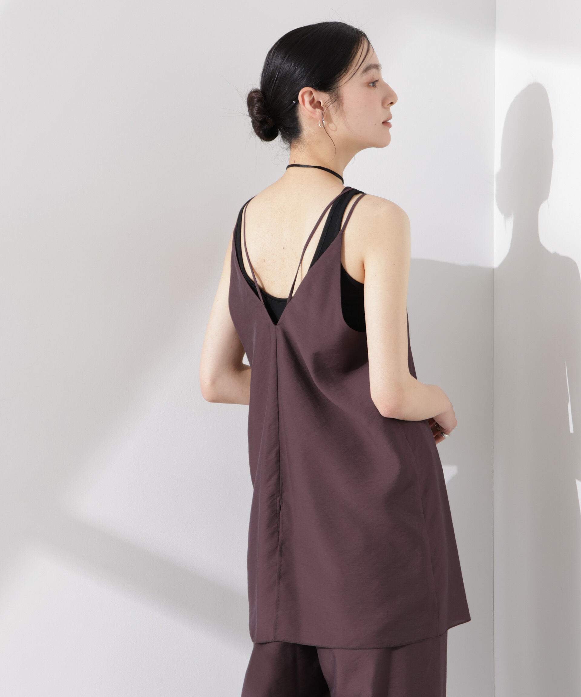 nano･universe「ダブルストラップミディキャミ（セットアップ可）」|シャツ・ブラウス|