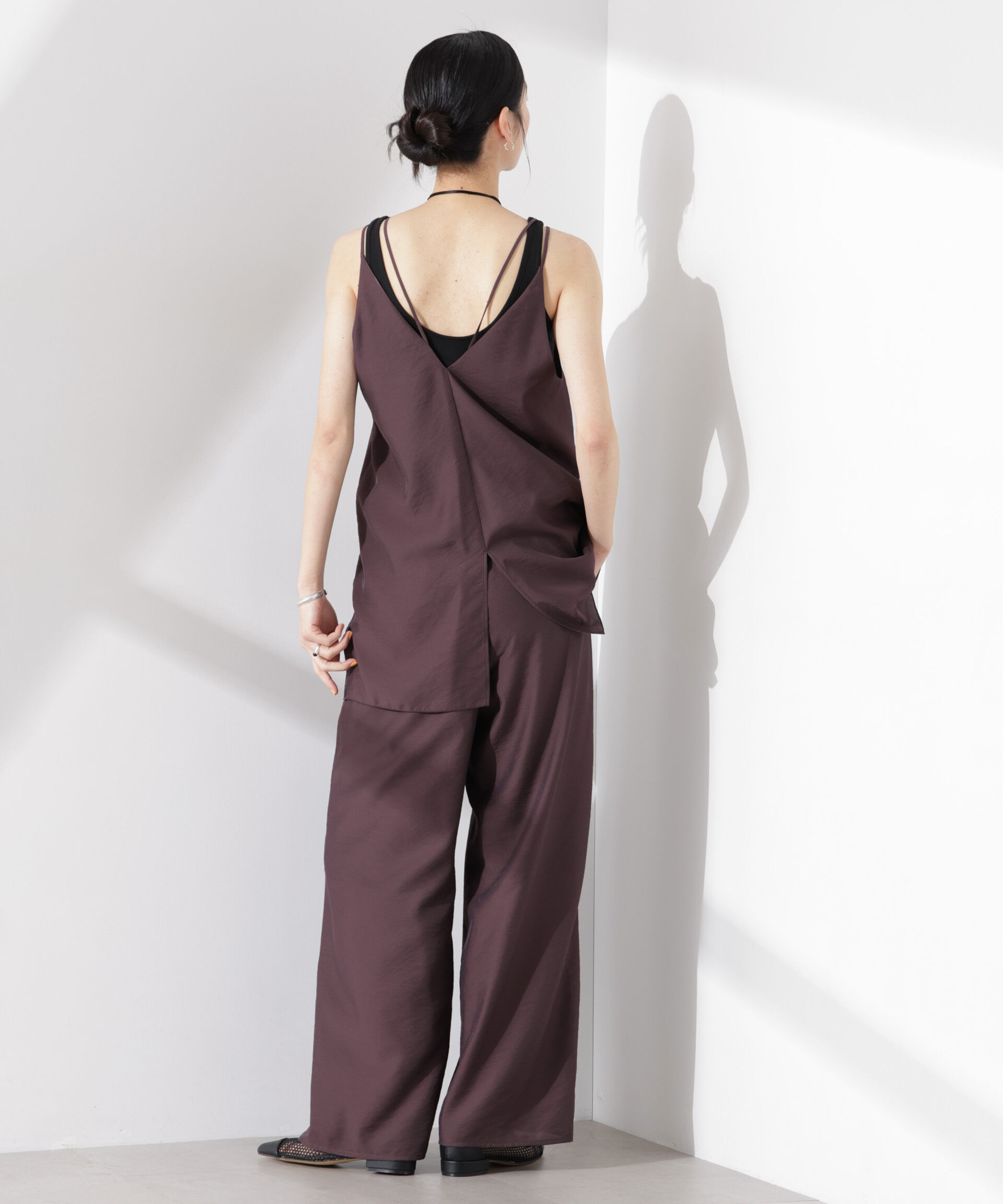 nano･universe「ダブルストラップミディキャミ（セットアップ可）」|シャツ・ブラウス|