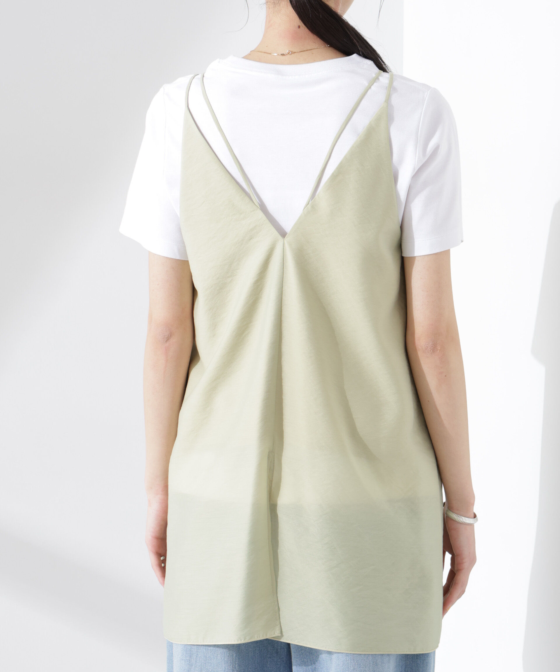 nano･universe「ダブルストラップミディキャミ（セットアップ可）」|シャツ・ブラウス|