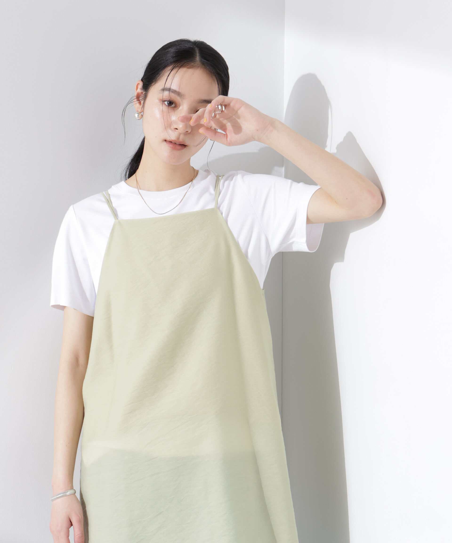 nano･universe「ダブルストラップミディキャミ（セットアップ可）」|シャツ・ブラウス|