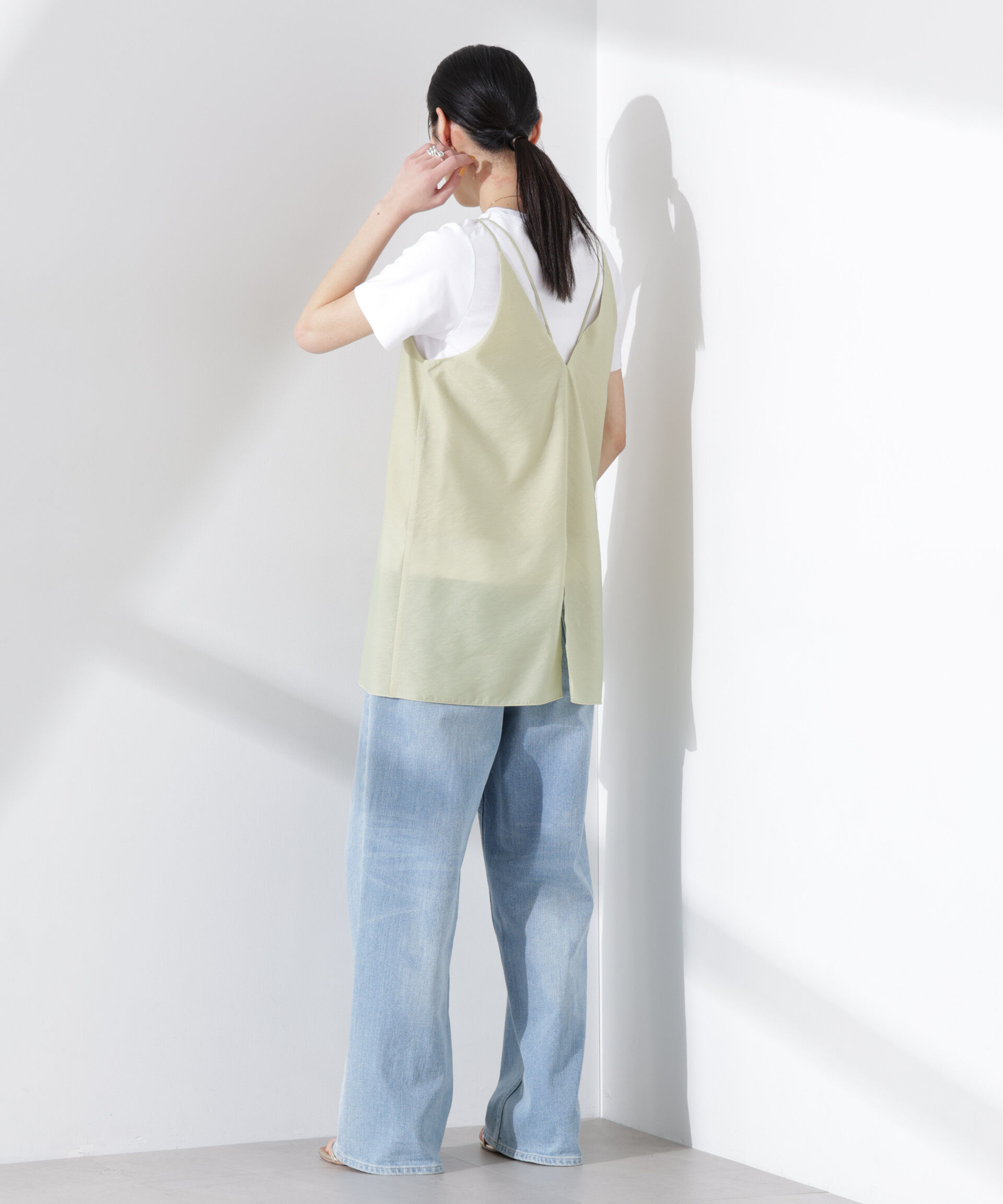 nano･universe「ダブルストラップミディキャミ（セットアップ可）」|シャツ・ブラウス|