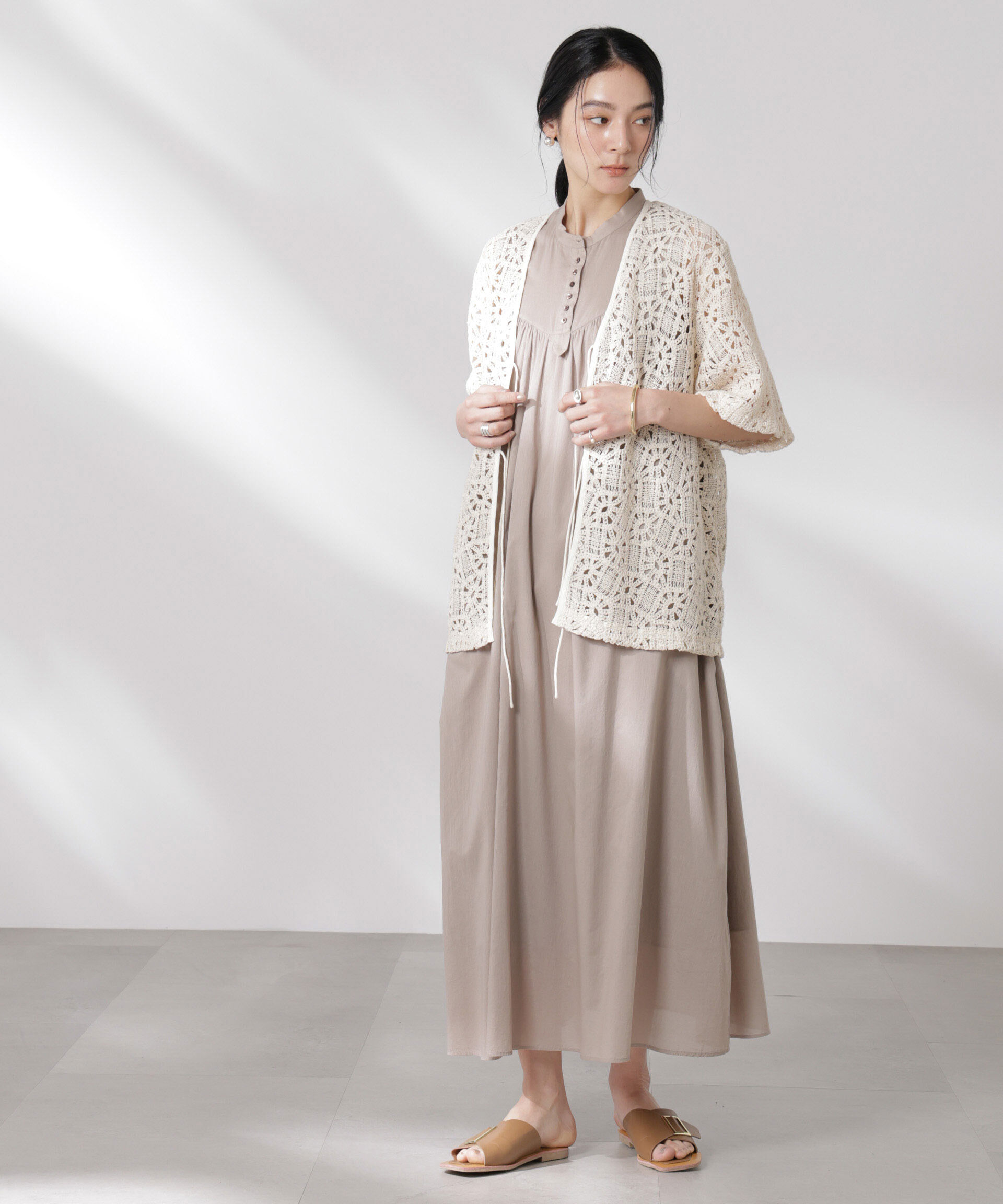 nano･universe「made in india コットンノースリーブワンピース」|ワンピース|