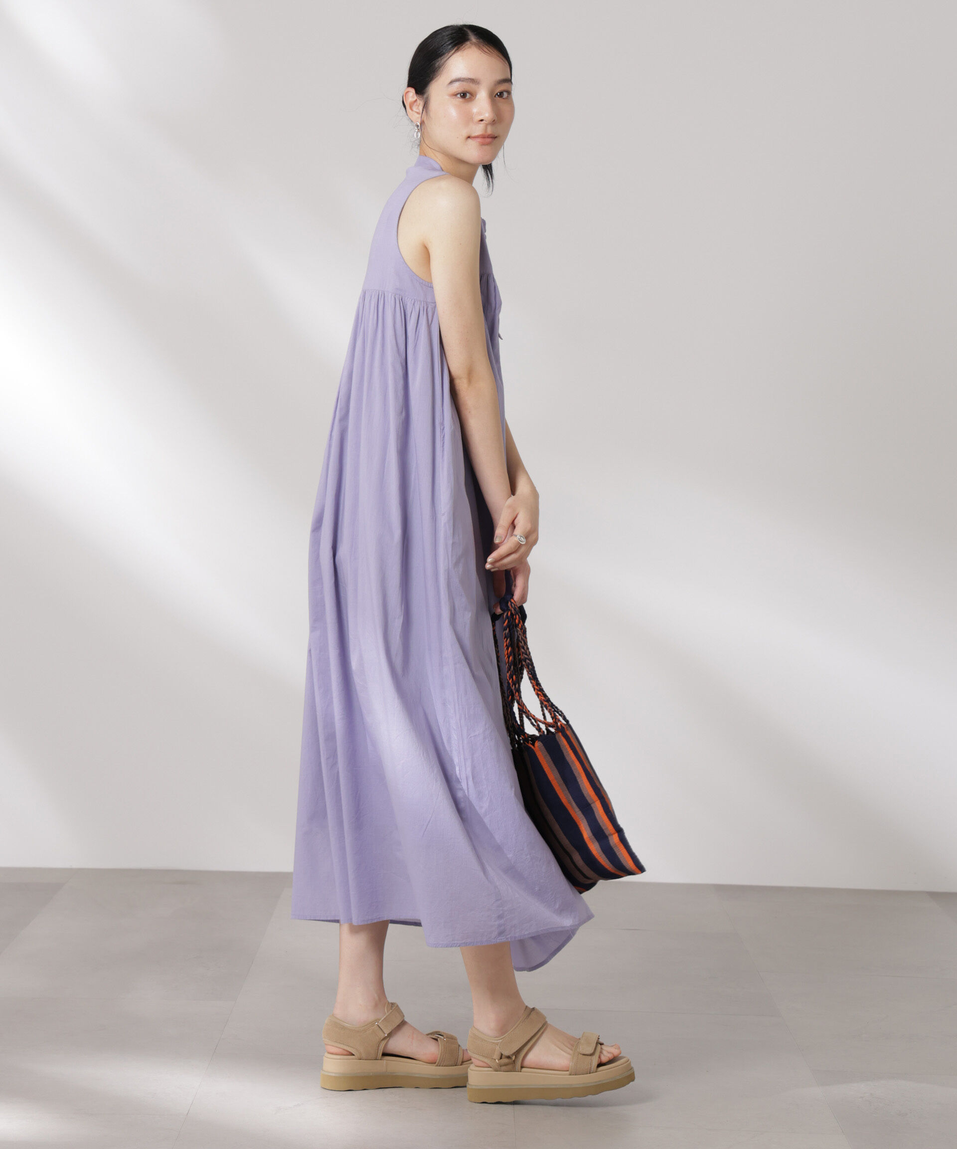 nano･universe「made in india コットンノースリーブワンピース」|ワンピース|