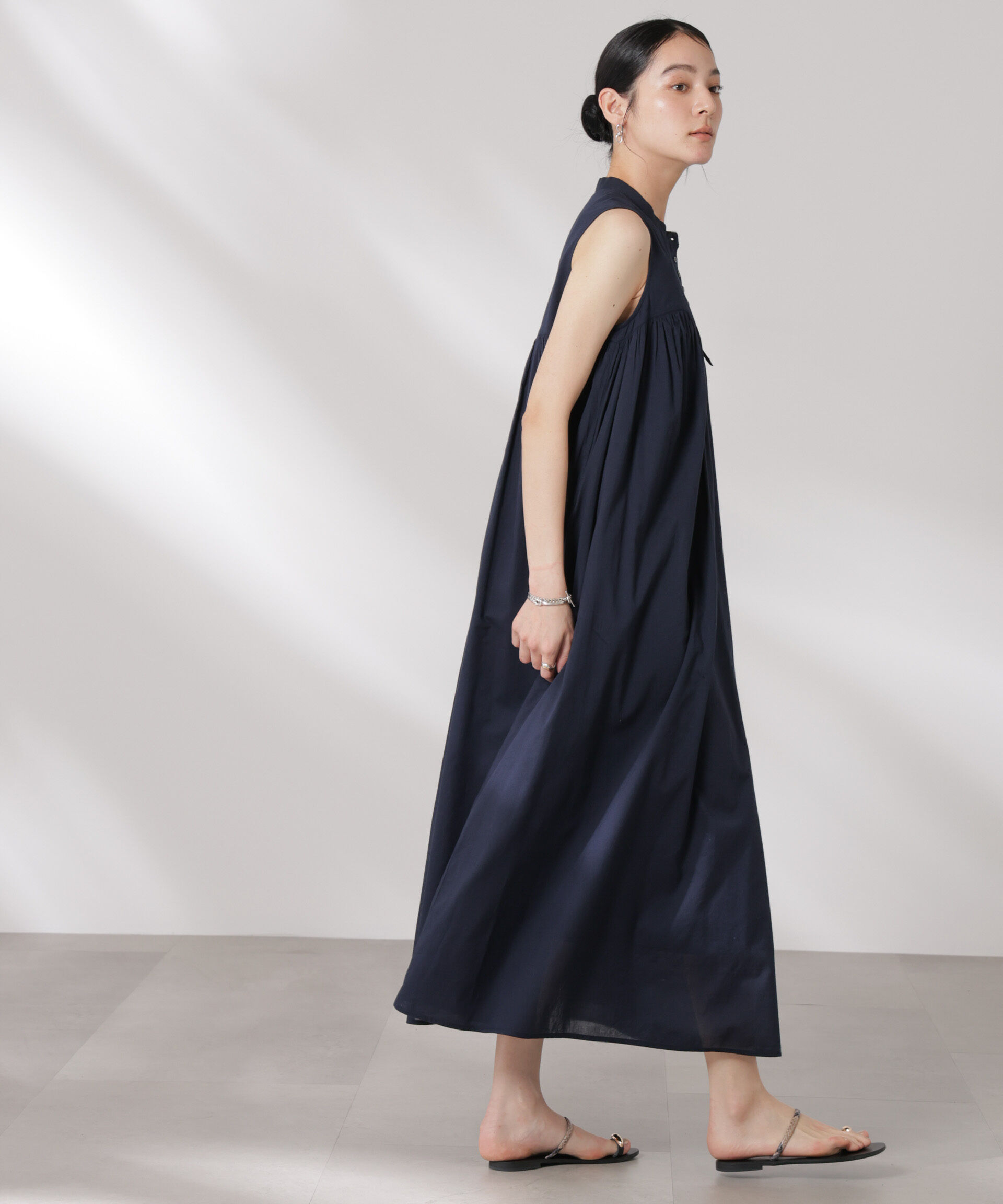 nano･universe「made in india コットンノースリーブワンピース」|ワンピース|