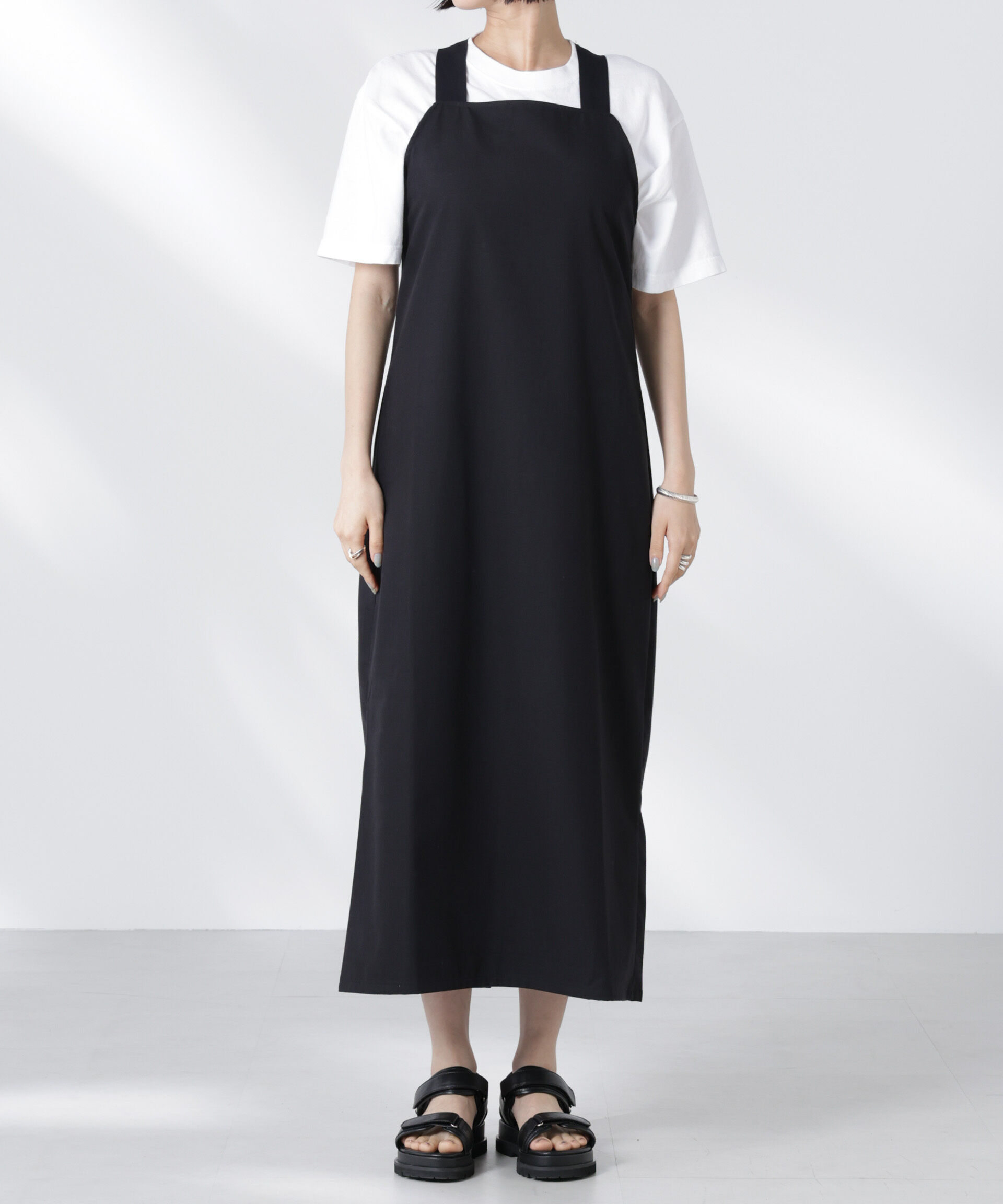 nano･universe「RITA ROW/OYSTER DRESS ブラック」|ワンピース|