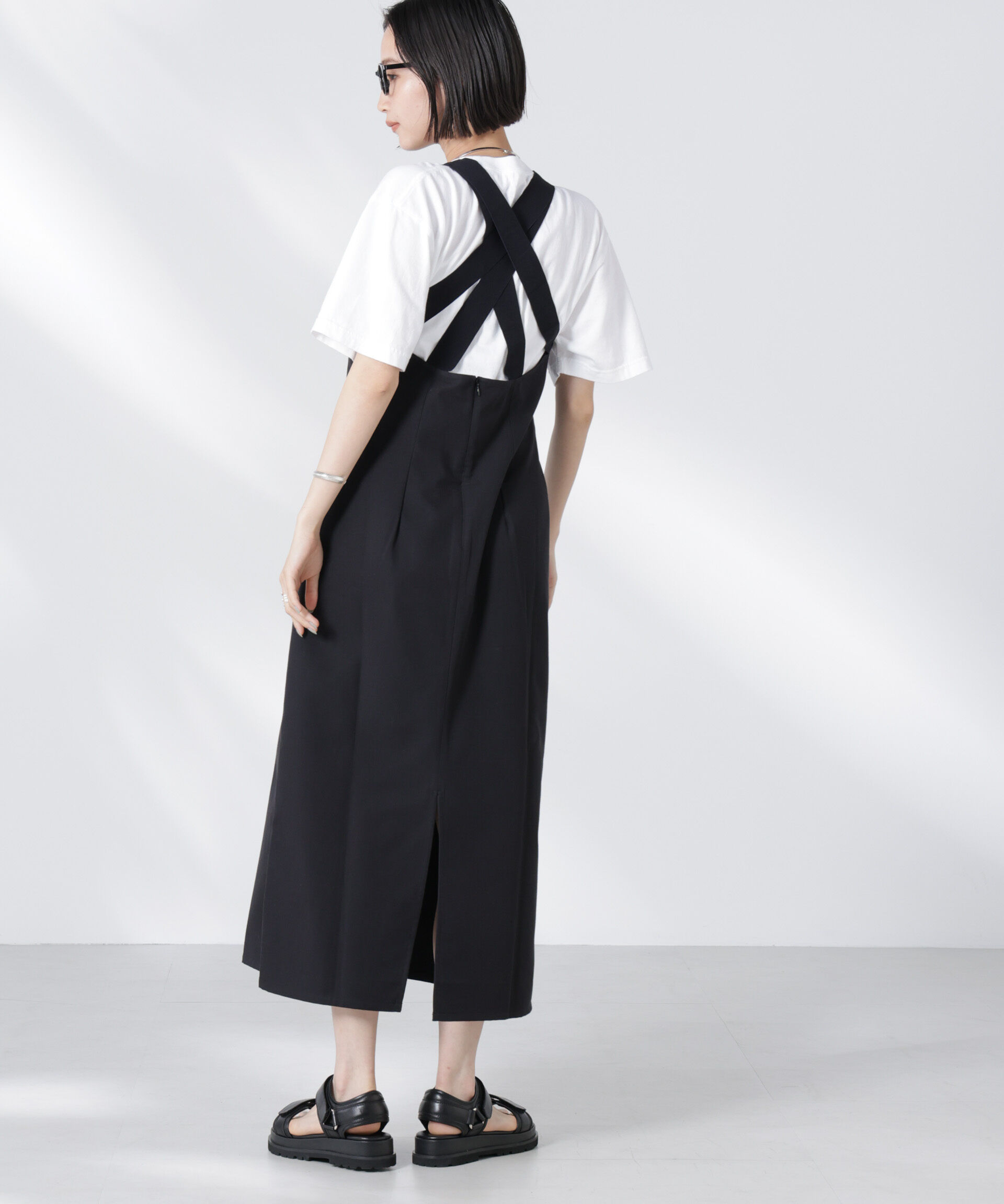 nano･universe「RITA ROW/OYSTER DRESS ブラック」|ワンピース|