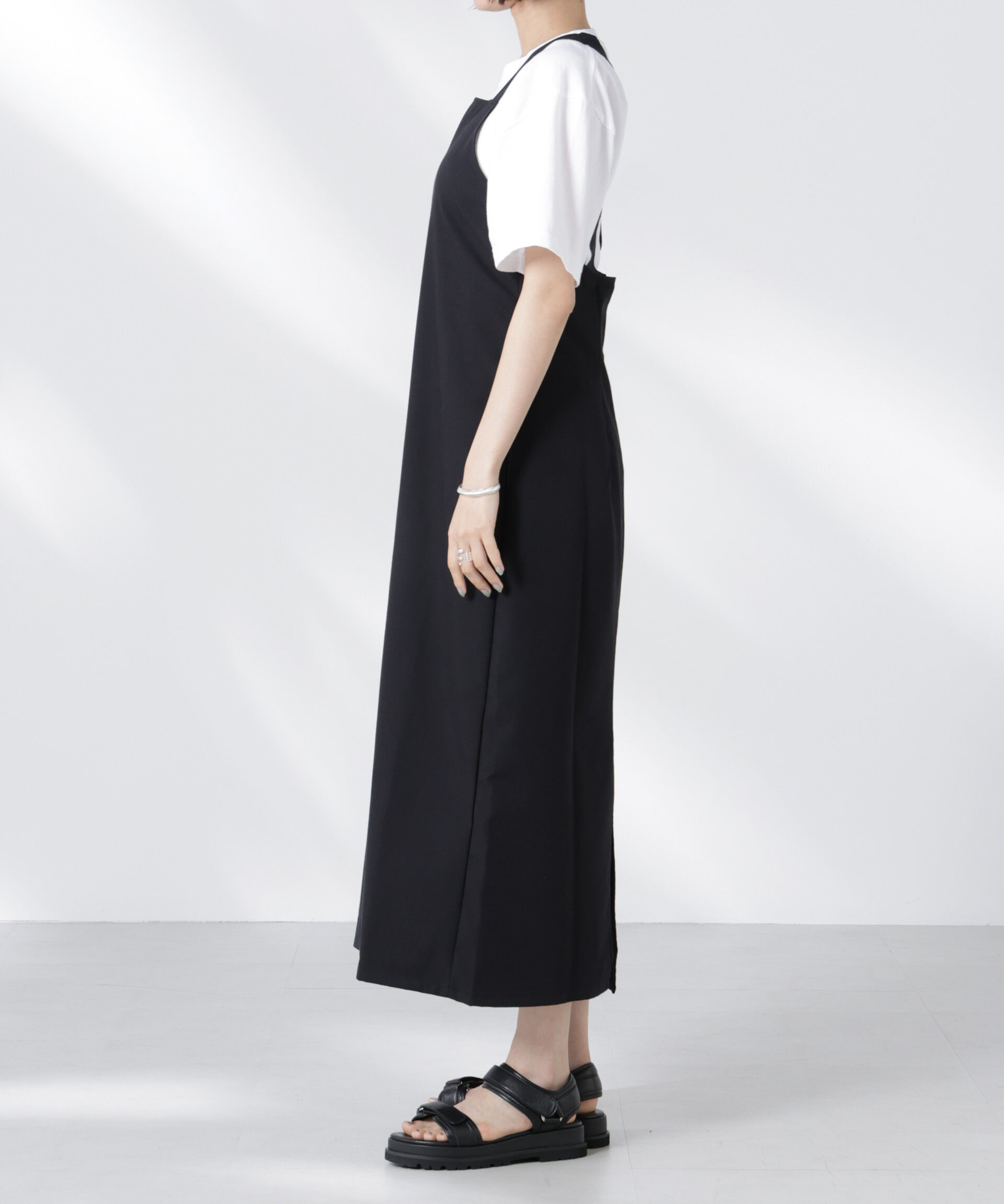 nano･universe「RITA ROW/OYSTER DRESS ブラック」|ワンピース|