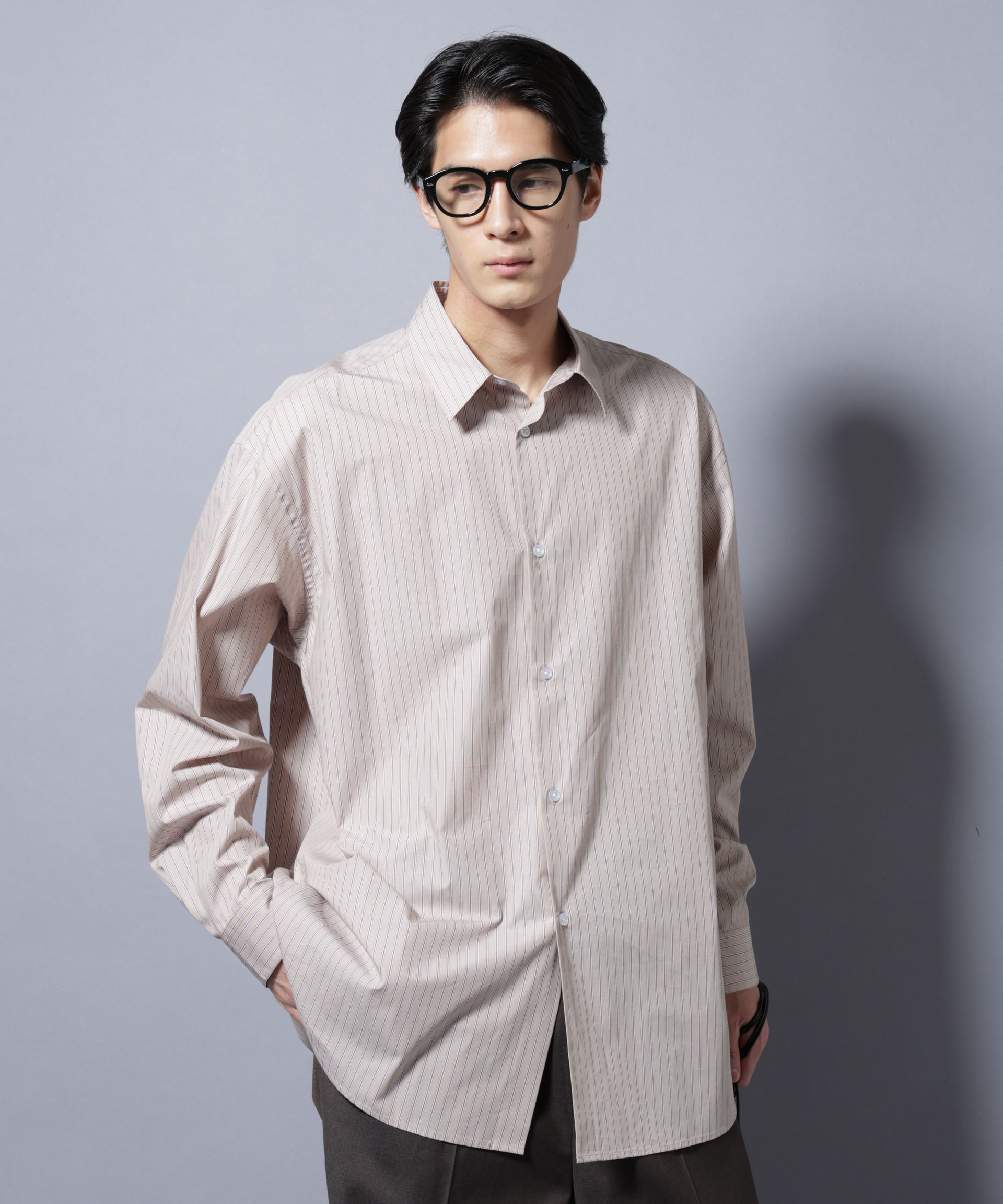 nano･universe「｢SIDOGRAS-VENICE｣ オルタネイトストライプシャツ」|シャツ・ブラウス|