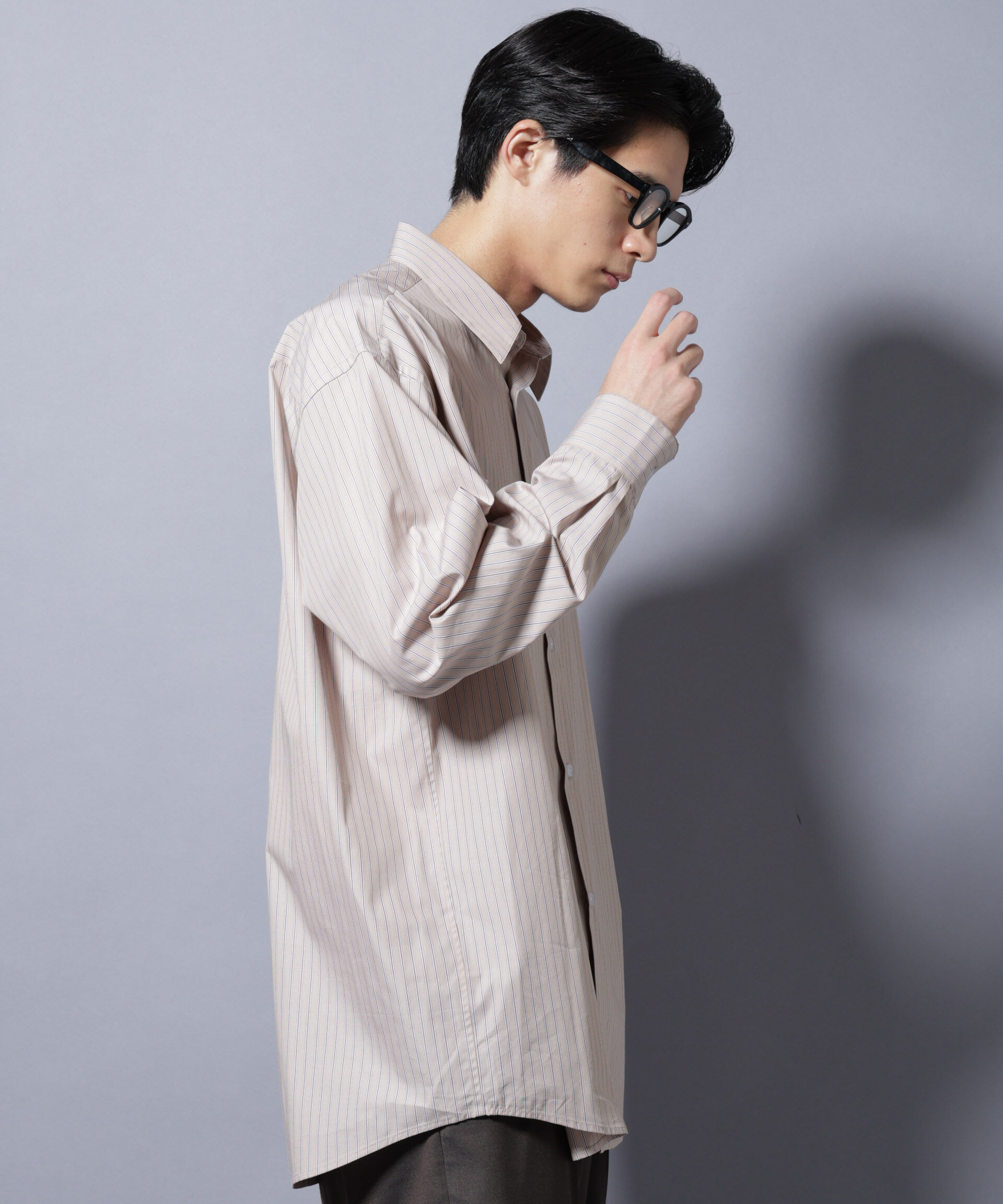 nano･universe「｢SIDOGRAS-VENICE｣ オルタネイトストライプシャツ」|シャツ・ブラウス|