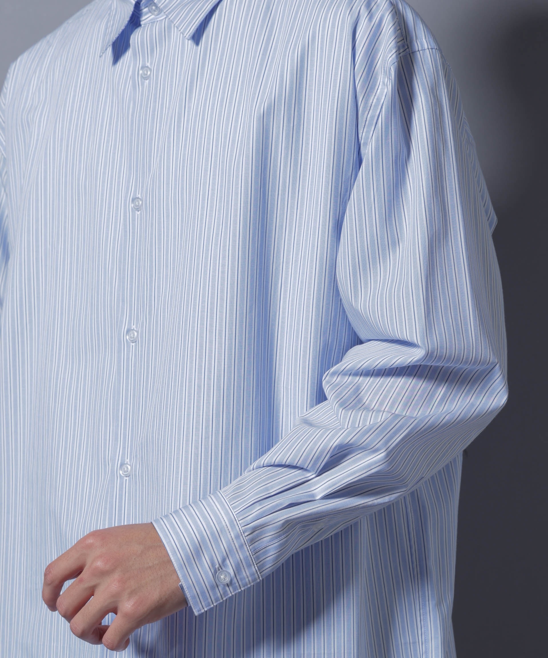 nano･universe「｢SIDOGRAS-VENICE｣ オルタネイトストライプシャツ」|シャツ・ブラウス|