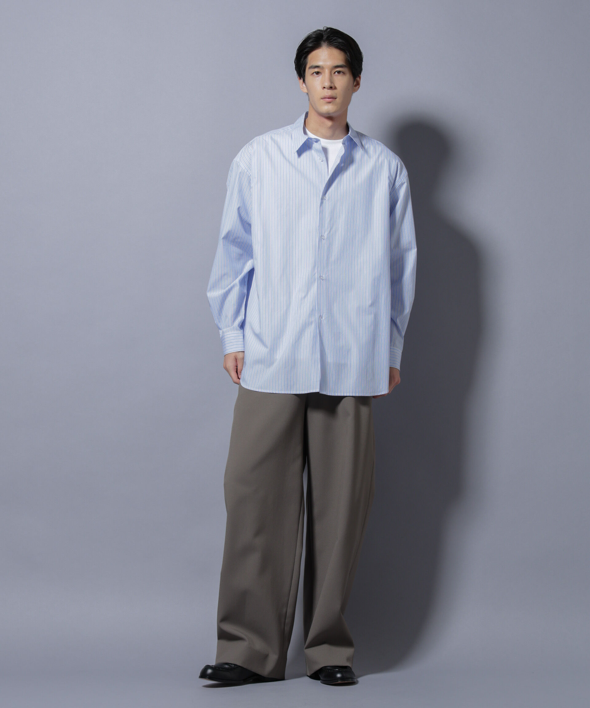 nano･universe「｢SIDOGRAS-VENICE｣ オルタネイトストライプシャツ」|シャツ・ブラウス|