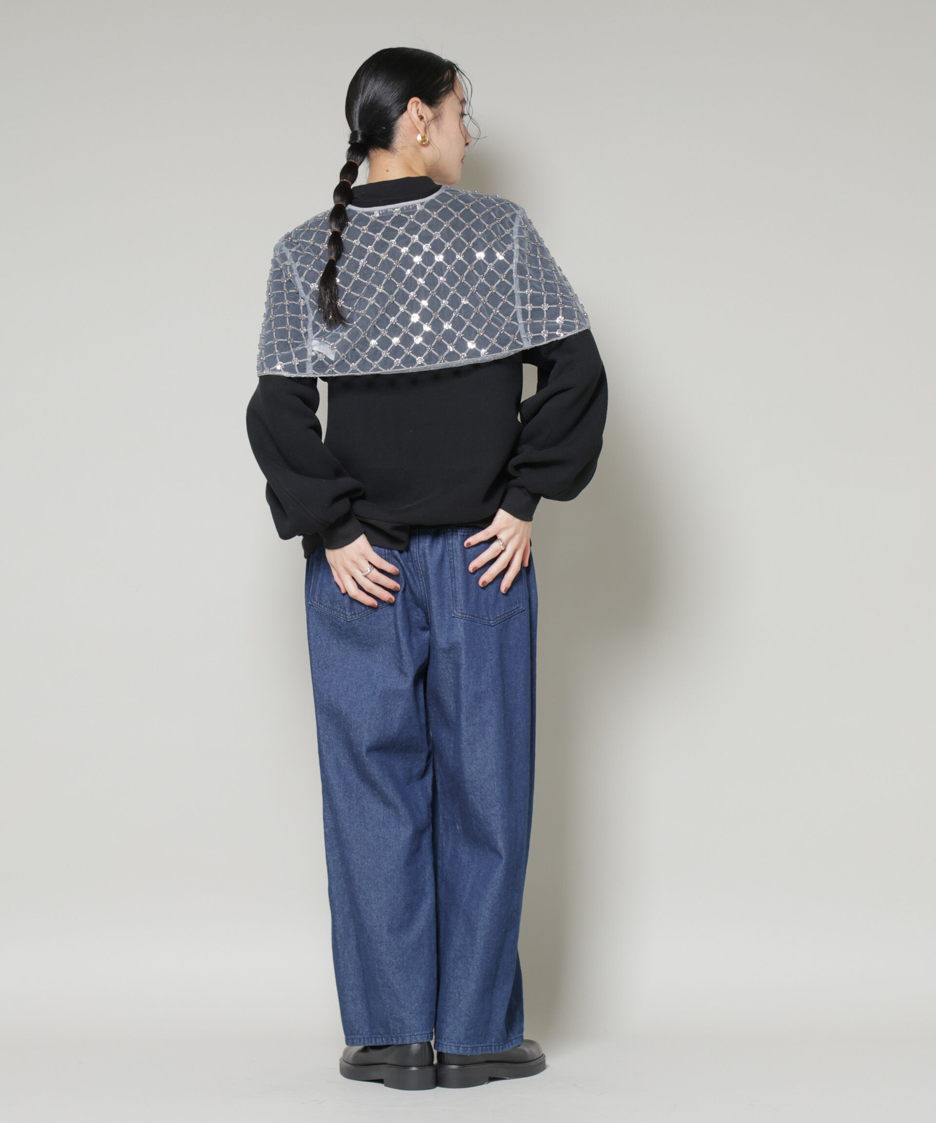 nano･universe「スパンコールビーズ刺繍ボレロストール」|シャツ・ブラウス|