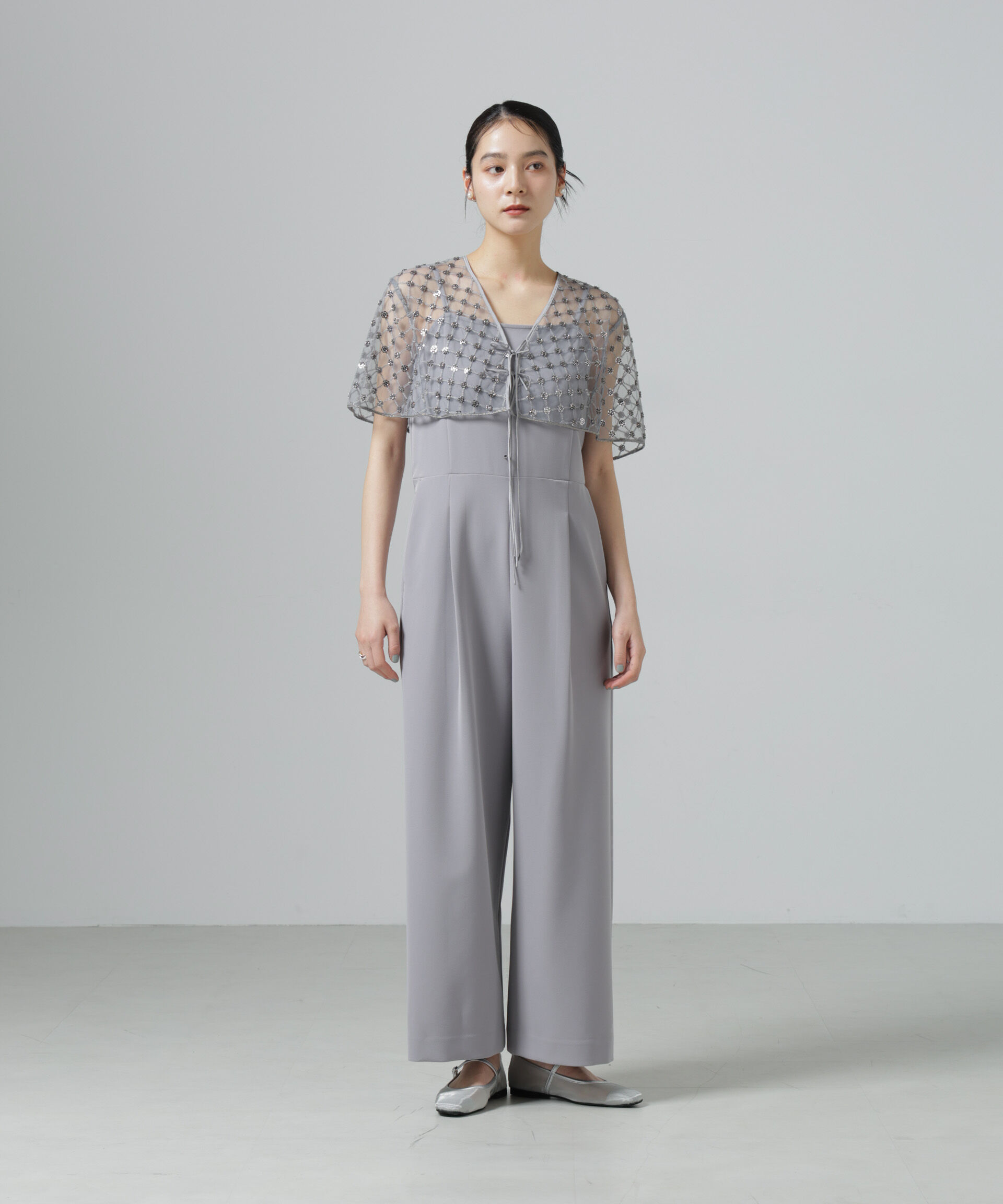 nano･universe「スパンコールビーズ刺繍ボレロストール」|シャツ・ブラウス|